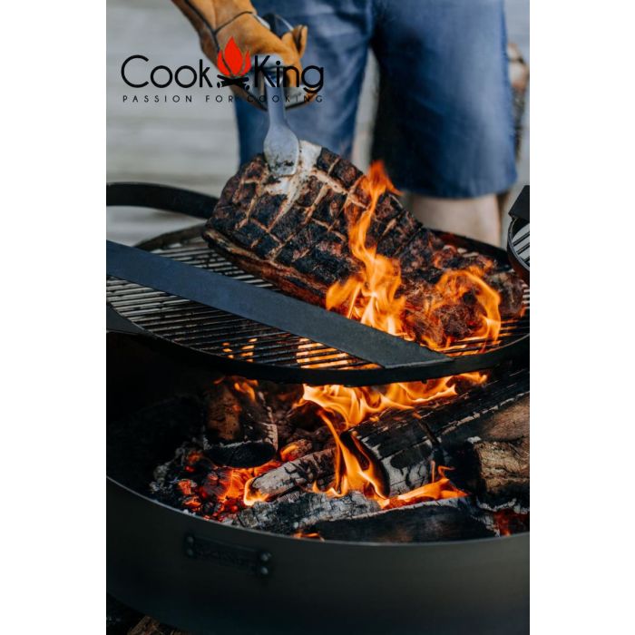 Rost aus natürlichem Stahl 60 cm mit einem Griff für Feuerschale Bandito und Montana X