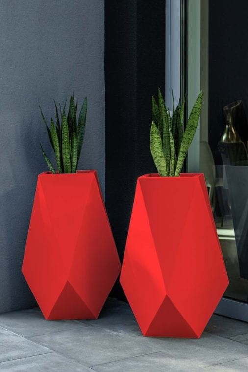 Blumentopf Volcano 80 cm mit Innenboden