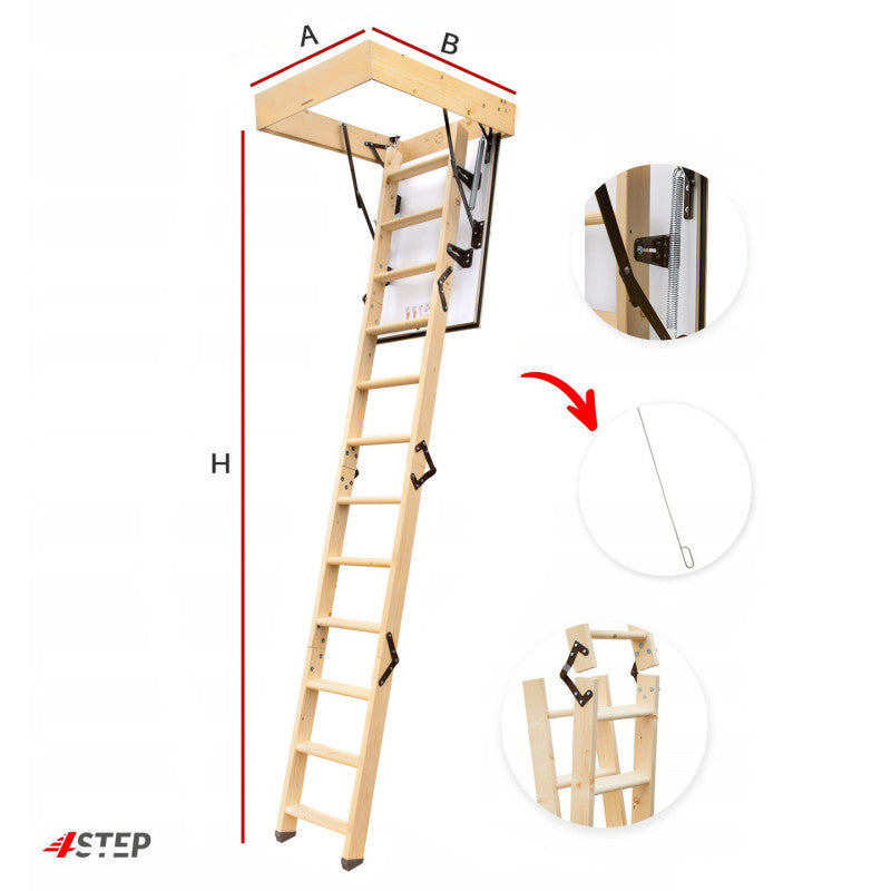 Dachbodentreppe 32mm Orginal 4STEP Greenline-1,2 W/m2K