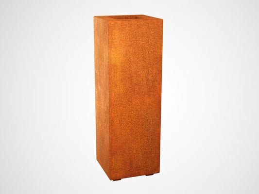 Metall-Pflanzkübel aus Cortenstahl ALTO 1 (30×30×90 cm)