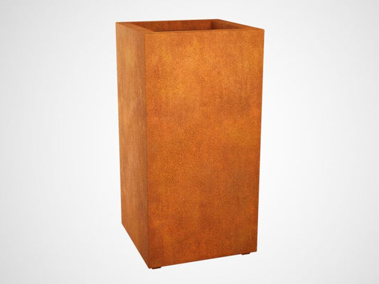 Metall-Pflanzkübel aus Cortenstahl ALTO 4 (60×60×120 cm)