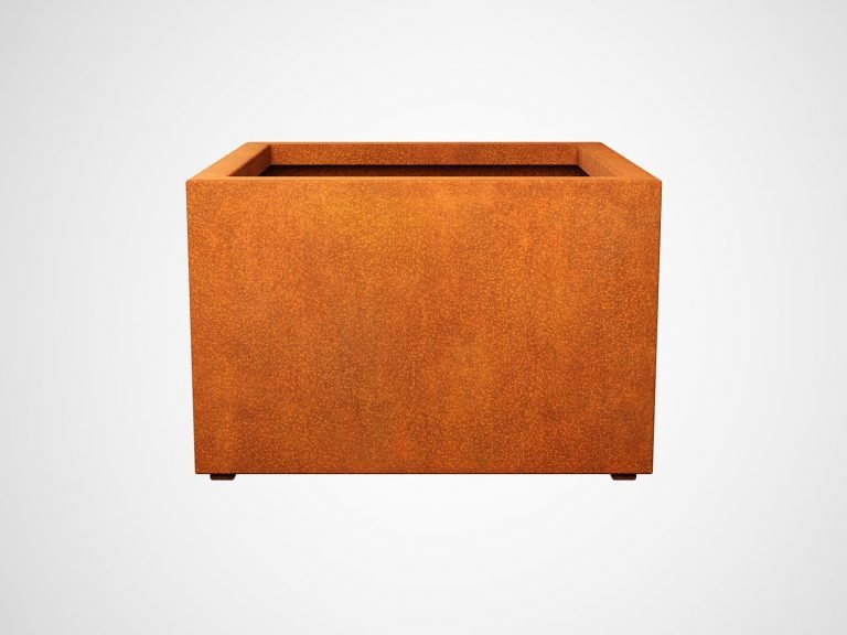 Metall-Pflanzkübel aus Cortenstahl BAJO 8 (90×90×60 cm)