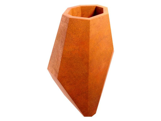 Geometrischer Cortenstahl-Pflanzkübel TERRON L (100×60×135 cm)