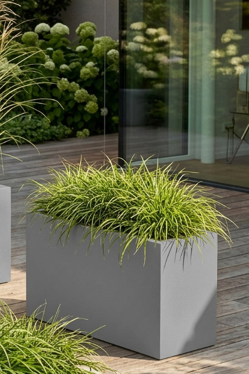 Langer LED-Pflanzkübel auf Rollen Monumo Lungo Maxi Light RGB 50 cm