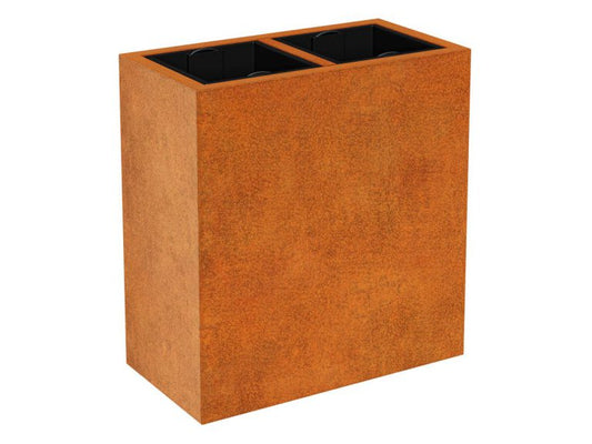 Cortenstahl-Pflanzkübel mit Einsatz DEPO 7 (85x45x90 cm)
