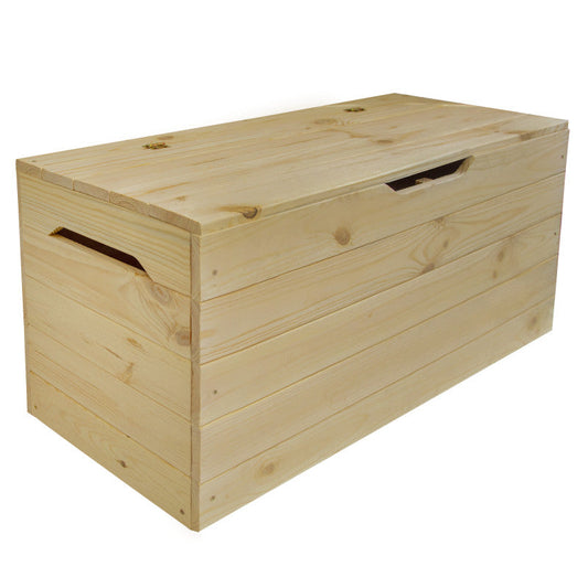 Holz-Gartenkiste 88L – Aufbewahrungsbox aus Naturholz