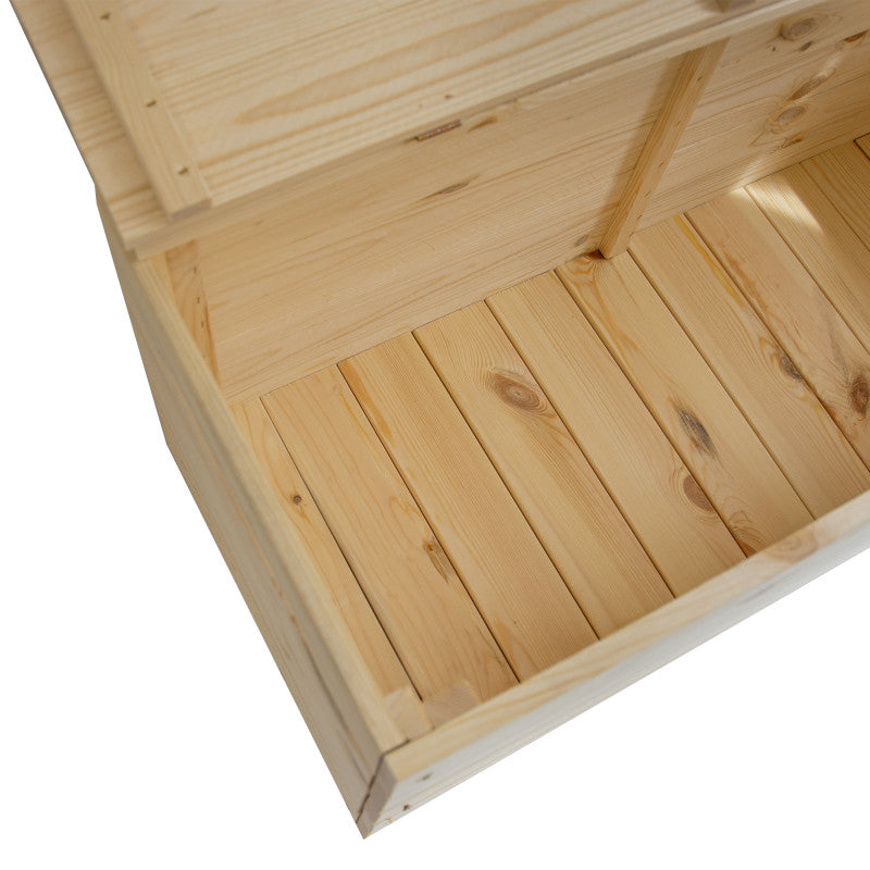 Holz-Gartenkiste 88L – Aufbewahrungsbox aus Naturholz