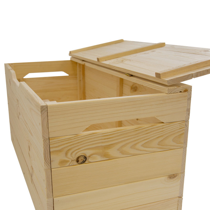Holz-Gartenkiste 88L – Aufbewahrungsbox aus Naturholz
