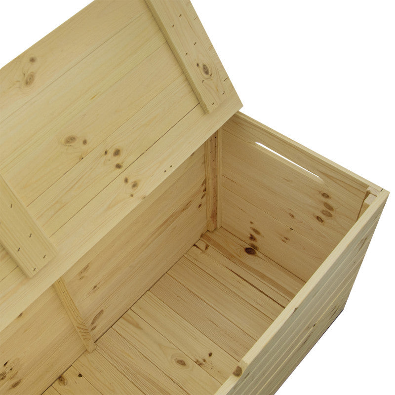 Garten-Holzkiste 200 L mit Deckel – praktische Aufbewahrungsbox aus Naturholz