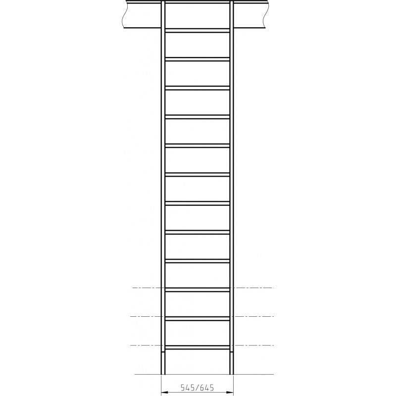 Gerade Müllertreppe - "Kopenhaga 545"  4STEP