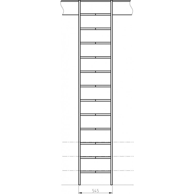 Müllertreppe aus Holz – "Oslo 545" - Sambatreppe  4STEP