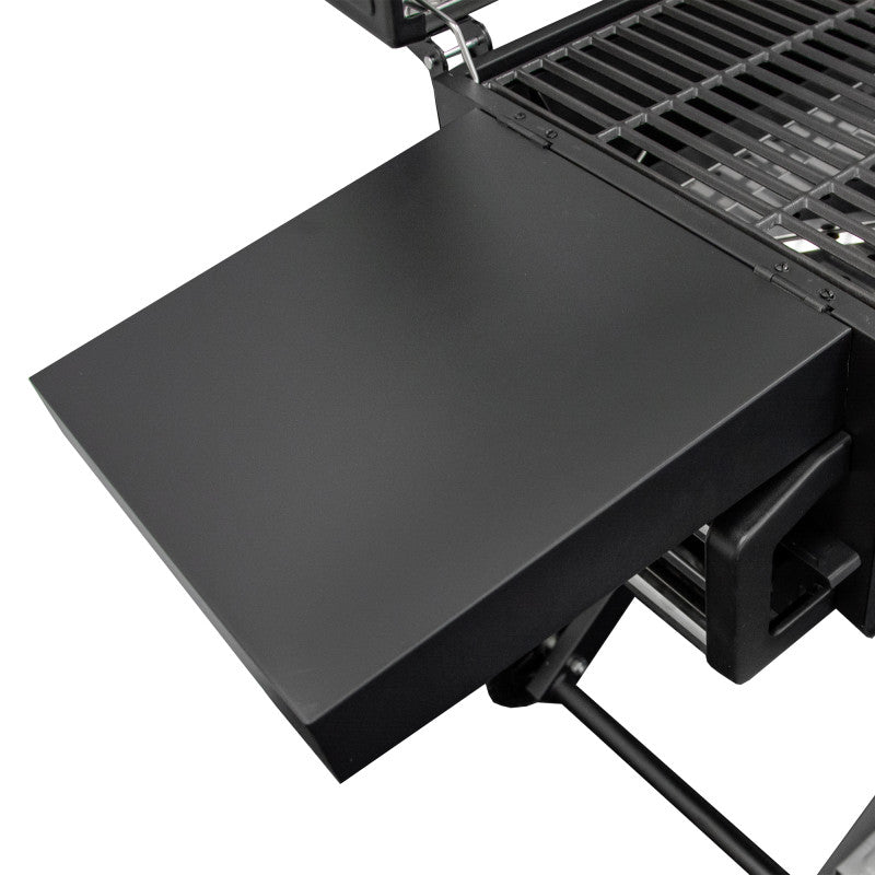 Großer Holzkohlengrill LUX 139 × 57 × 100 cm–Premium-Stahl mit Gusseisenrost
