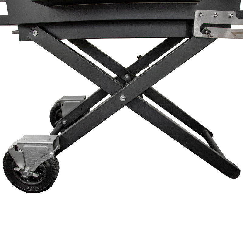 Großer Holzkohlengrill LUX 139 × 57 × 100 cm–Premium-Stahl mit Gusseisenrost