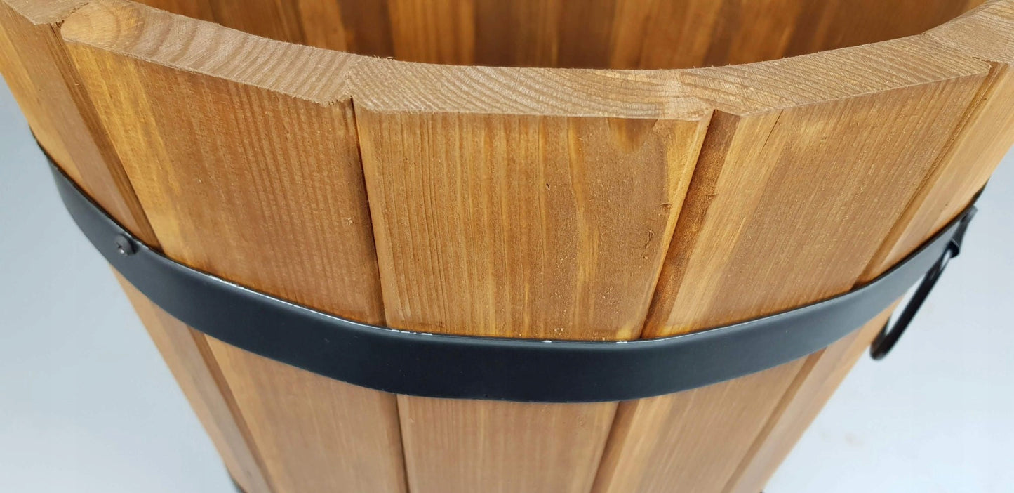 HOLZPFLANZKÜBEL 28XH17 NIEDRIG FARBE EICHE