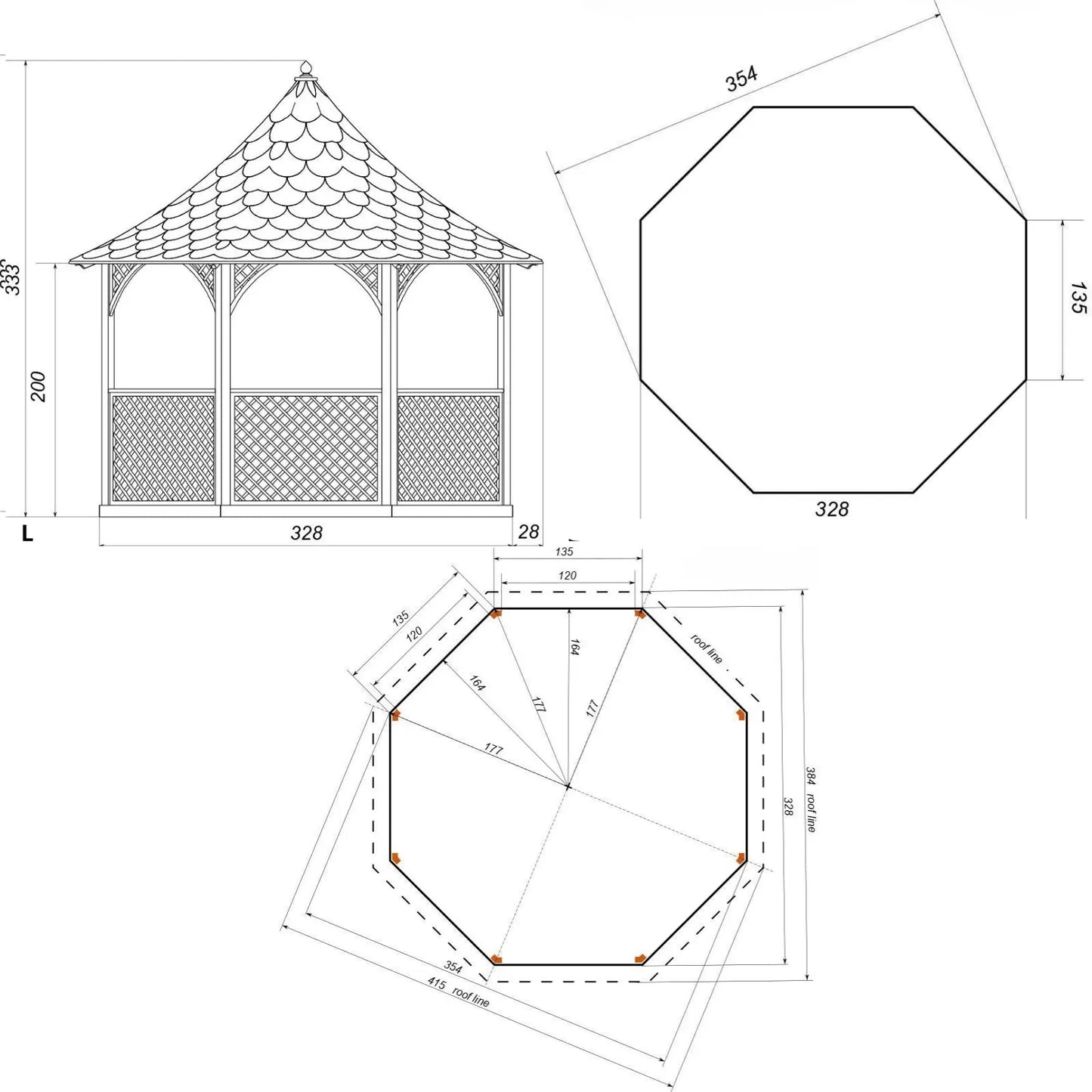 Gartenpavillon aus Holz Chemnitz