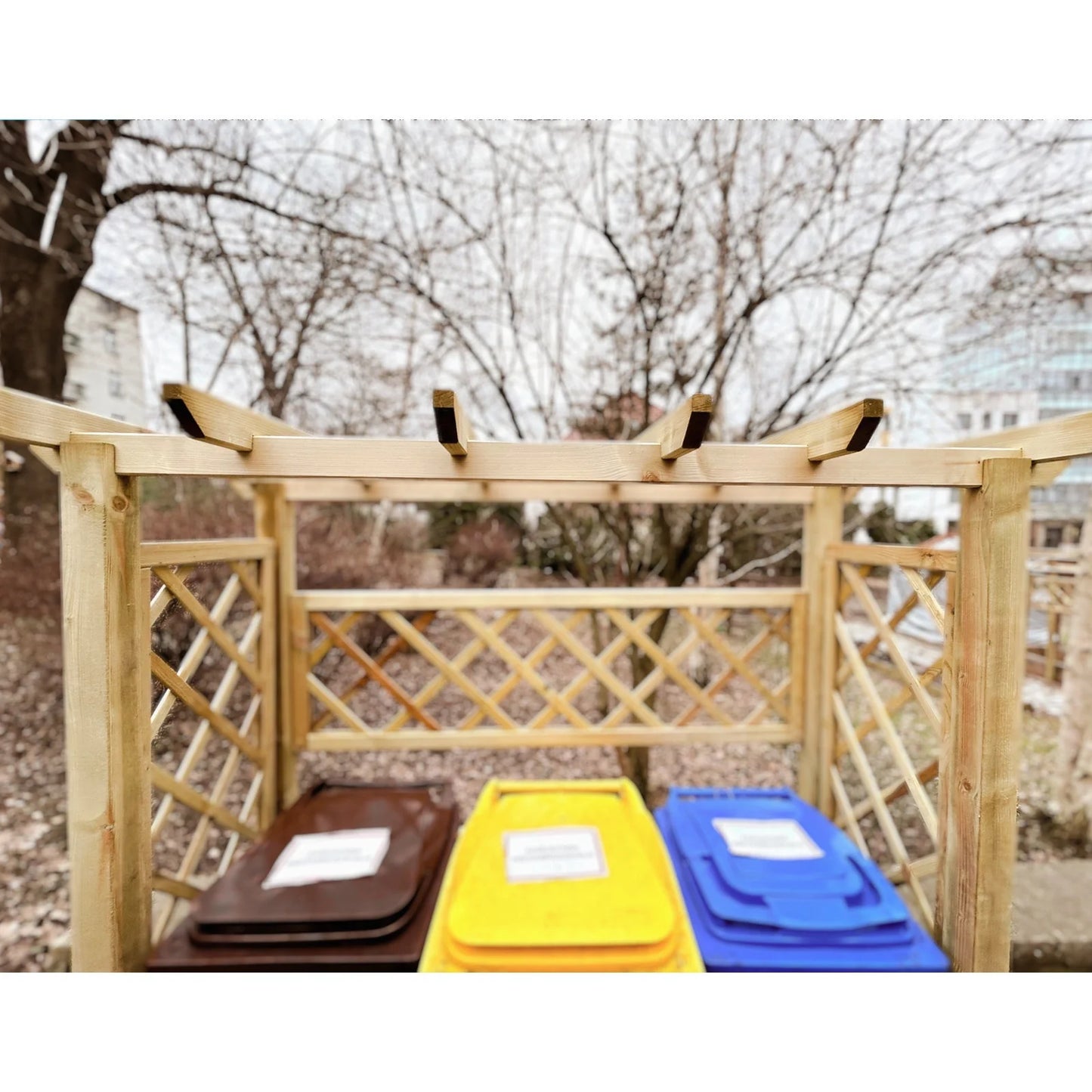 Mülltonnenverkleidung mit Pergola York