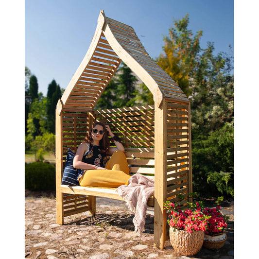 Pergola mit Omega-Dach Siena