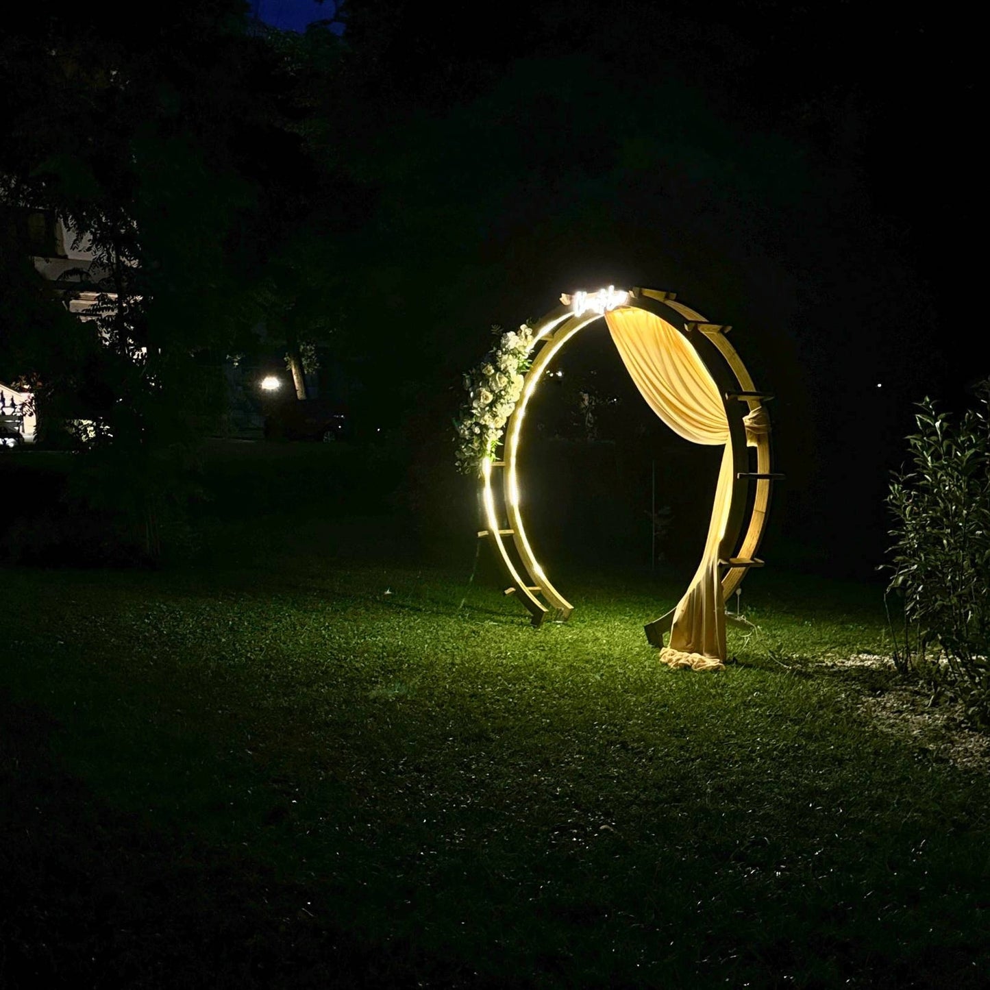 Runde Pergola aus Holz
