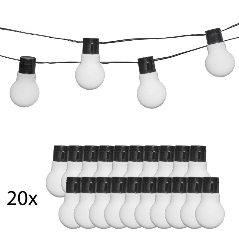 Solar-Lichterkette für den Garten – 20 hängende LED-Lampen
