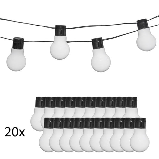 Solar-Lichterkette für den Garten – 20 hängende LED-Lampen