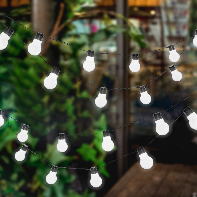 Solar-Lichterkette für den Garten – 20 hängende LED-Lampen