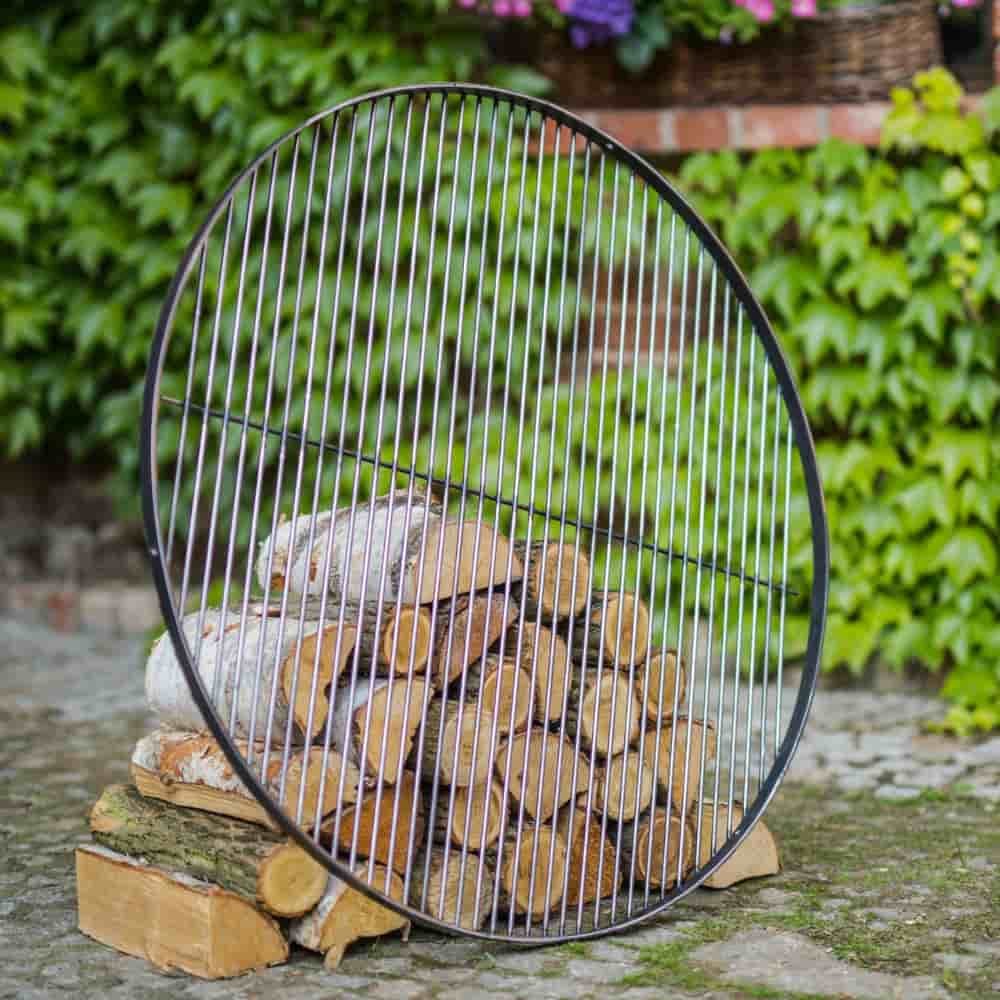 Grillrost aus Naturstahl 100 cm