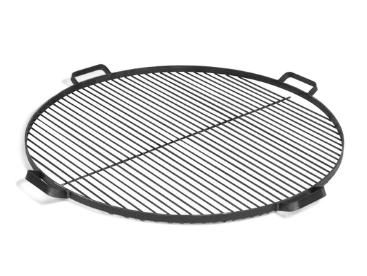 Grillrost mit 4 Griffen aus Rohstahl 80 cm für Feuerschale