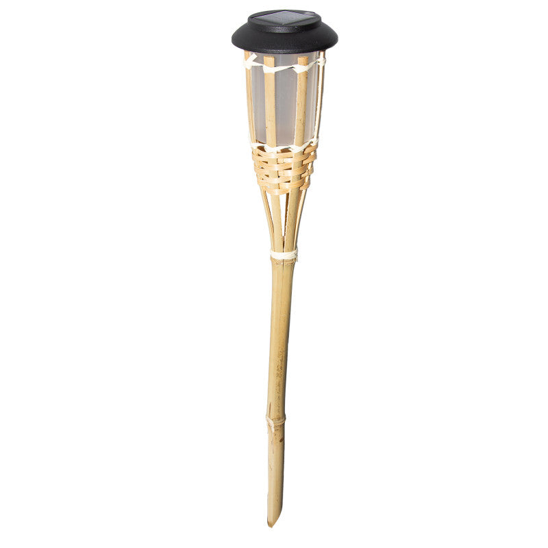 Solar-Bambusfackeln für den Garten – 61 cm, 6er-Set