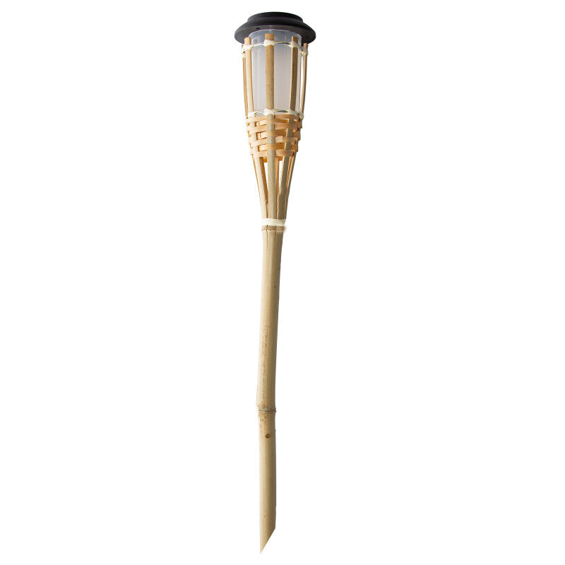 Solar-Bambusfackeln für den Garten – 61 cm, 6er-Set