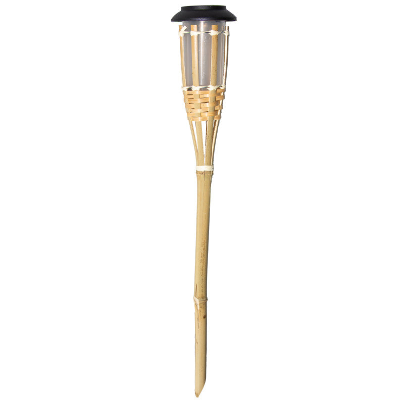 Solar-Bambusfackeln für den Garten – 61 cm, 6er-Set