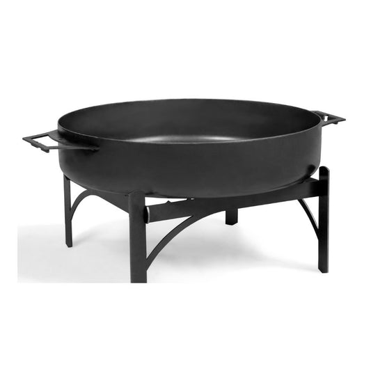 Pfanne aus natürlichem Stahl 50 cm mit zwei Griffen