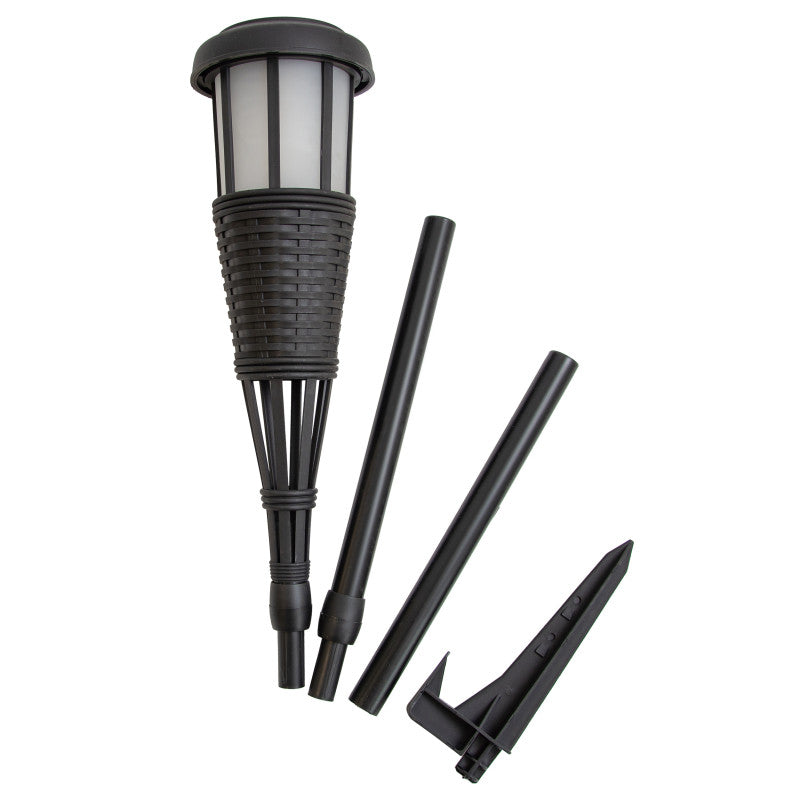 Solar-Gartenfackeln mit Flammeneffekt – 108 cm, 6er-Set