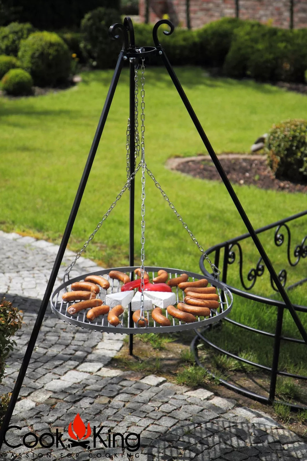 Schwenkgrill 180 cm - Grillrost aus Edelstahl 80 cm