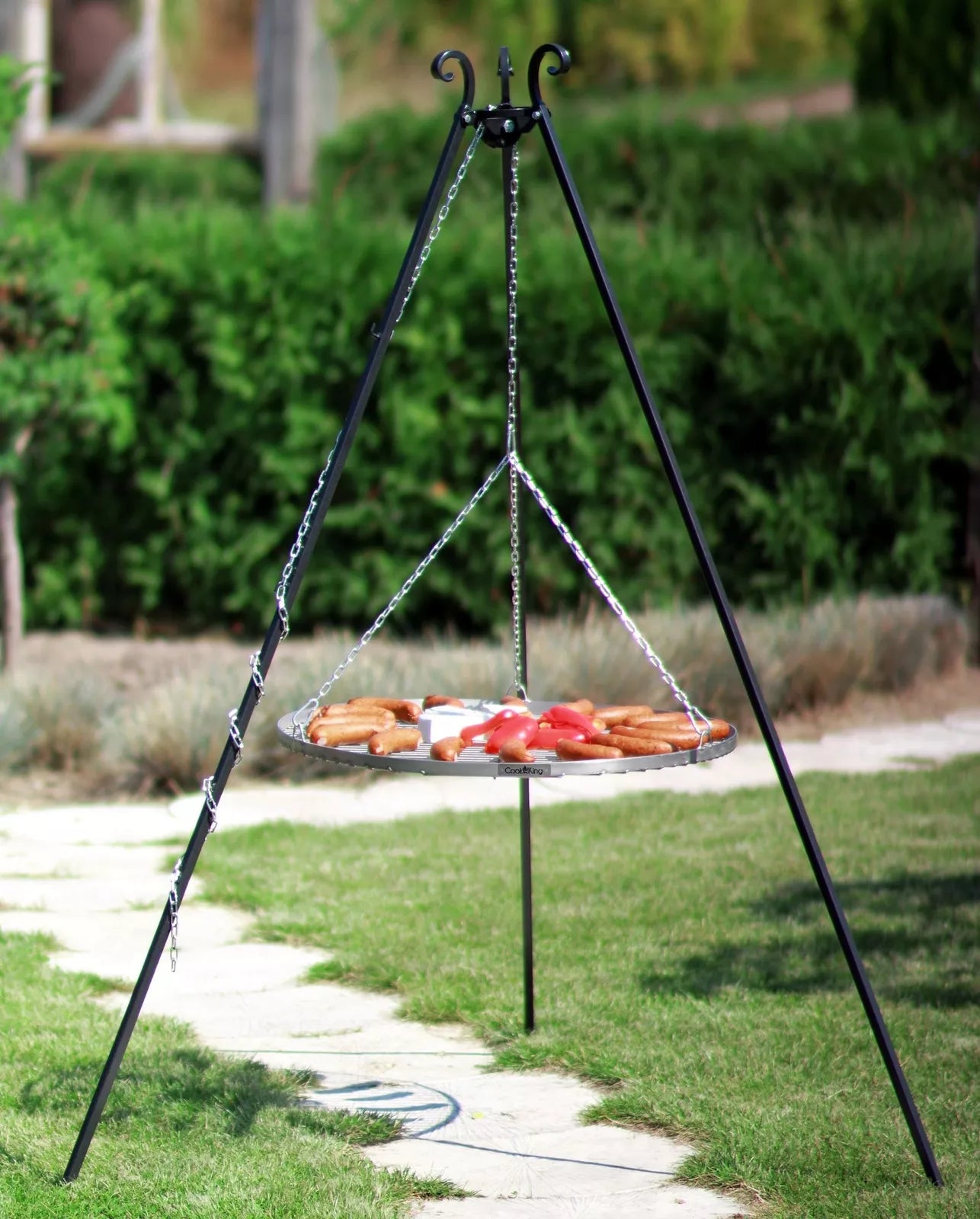 Schwenkgrill 180 cm - Grillrost aus Rohstahl 70 cm