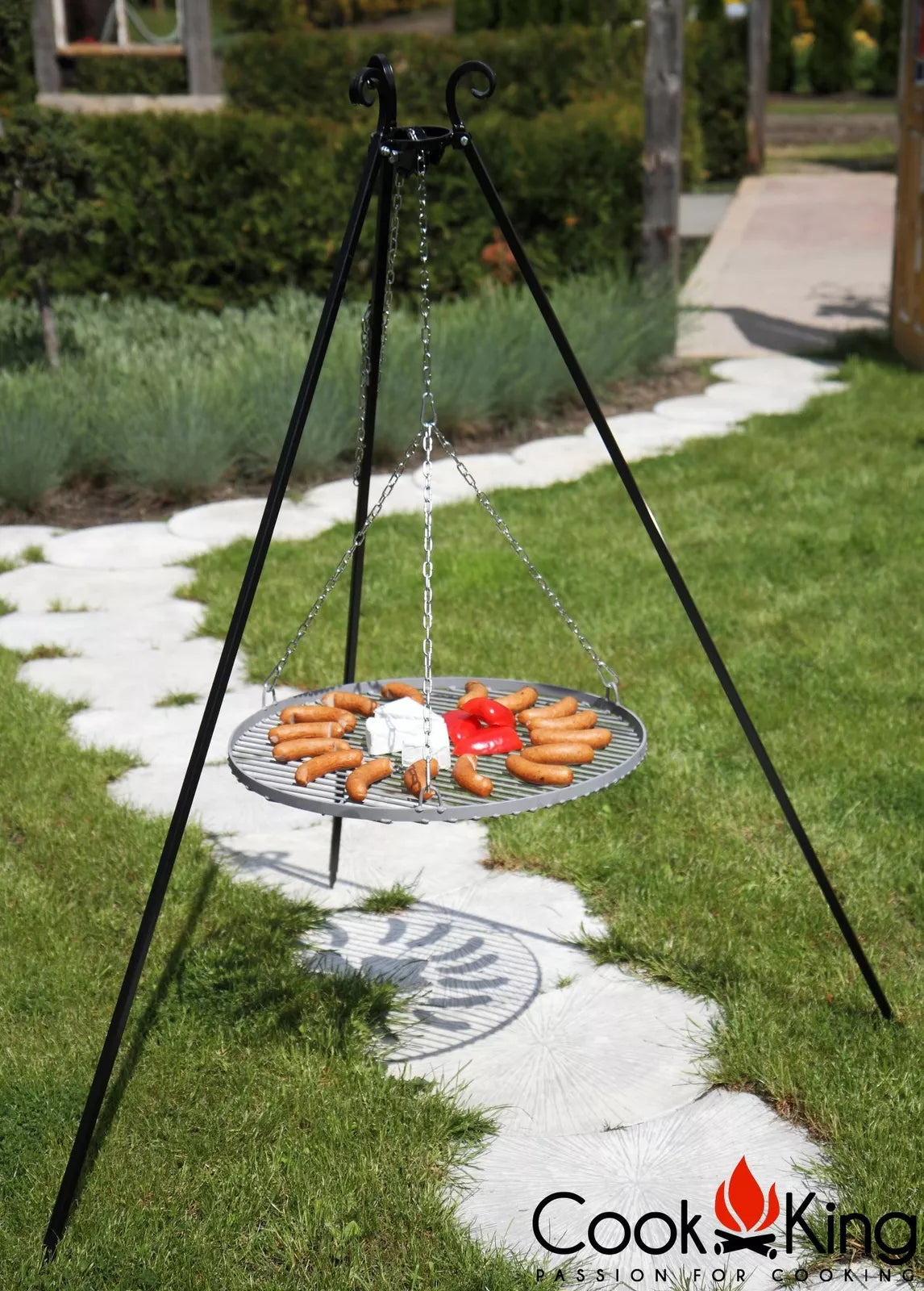 Schwenkgrill 180 cm - Grillrost aus Edelstahl 70 cm