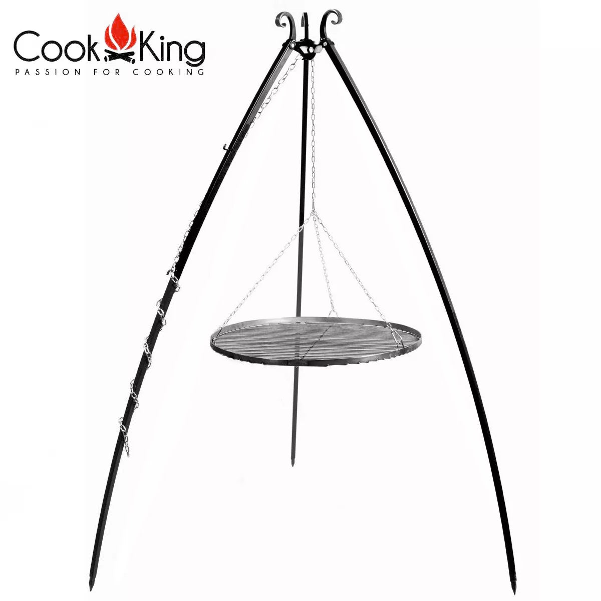 Schwenkgrill 200 cm - Grillrost aus Rohstahl 60 cm