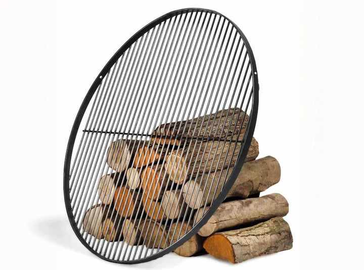 Schwenkgrill 200 cm - Doppelrost aus Edelstahl 70 cm + 40 cm