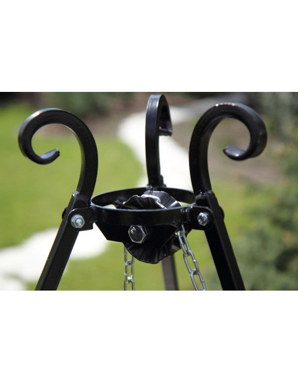 Schwenkgrill 200 cm - Grillrost aus Rohstahl 80 cm + Kurbel