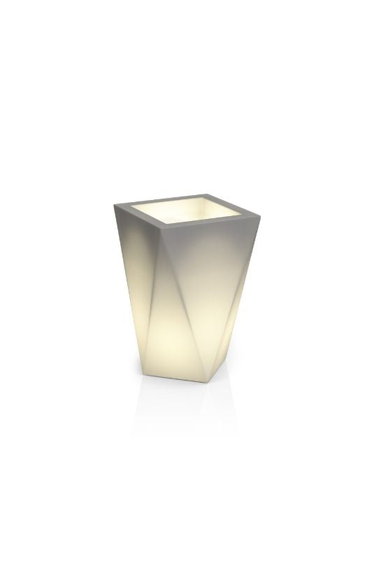 Moderner LED-Pflanzkübel Monumo Vaso Light kaltweiß 60 cm