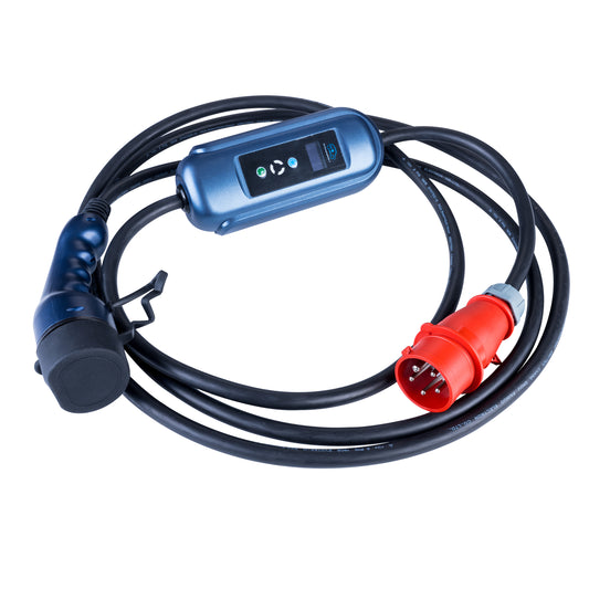 Ladekabel für Elektroautos AK-EC-12 CEE 5pin / Type2 LCD 16A 5m - Akyga