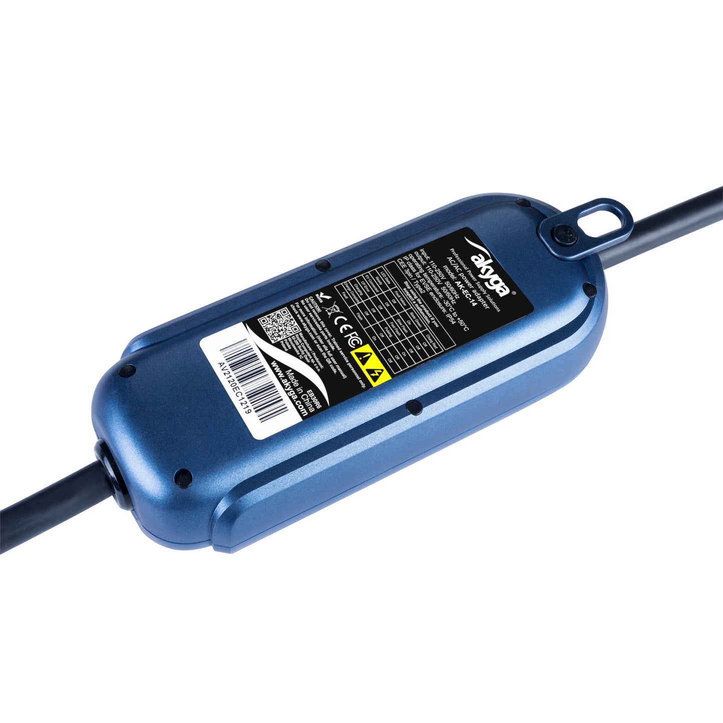 Ladekabel für Elektroautos AK-EC-14 CEE 3-pin Type2 LCD 32A 5m - Akyga
