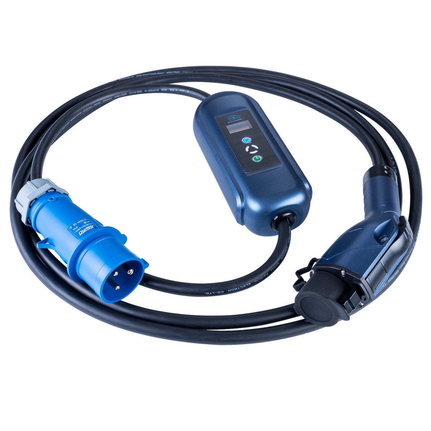 Ladekabel für Elektroautos AAK-EC-15 CEE 3-pin Type1 LCD 32A 5m - Akyga