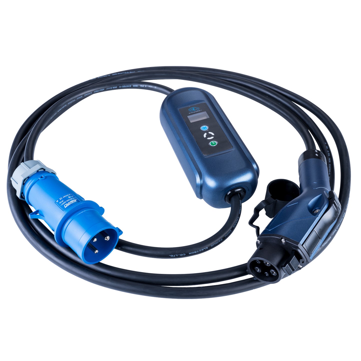 Ladekabel für Elektroautos AAK-EC-15 CEE 3-pin Type1 LCD 32A 5m - Akyga