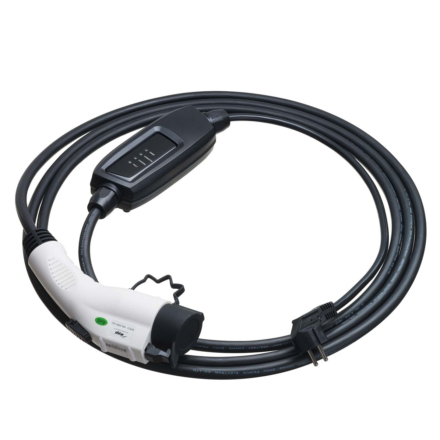 Ladekabel für Elektroautos AK-EC-05 Type1 ControlBox 16A 5m - Akyga