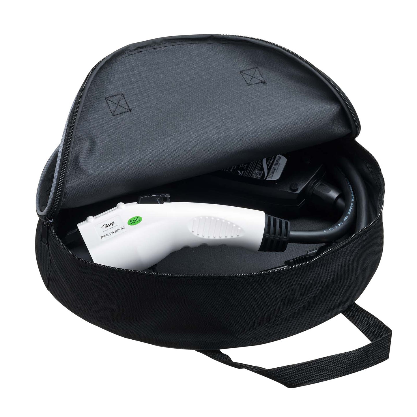 Ladekabel für Elektroautos AK-EC-05 Type1 ControlBox 16A 5m - Akyga