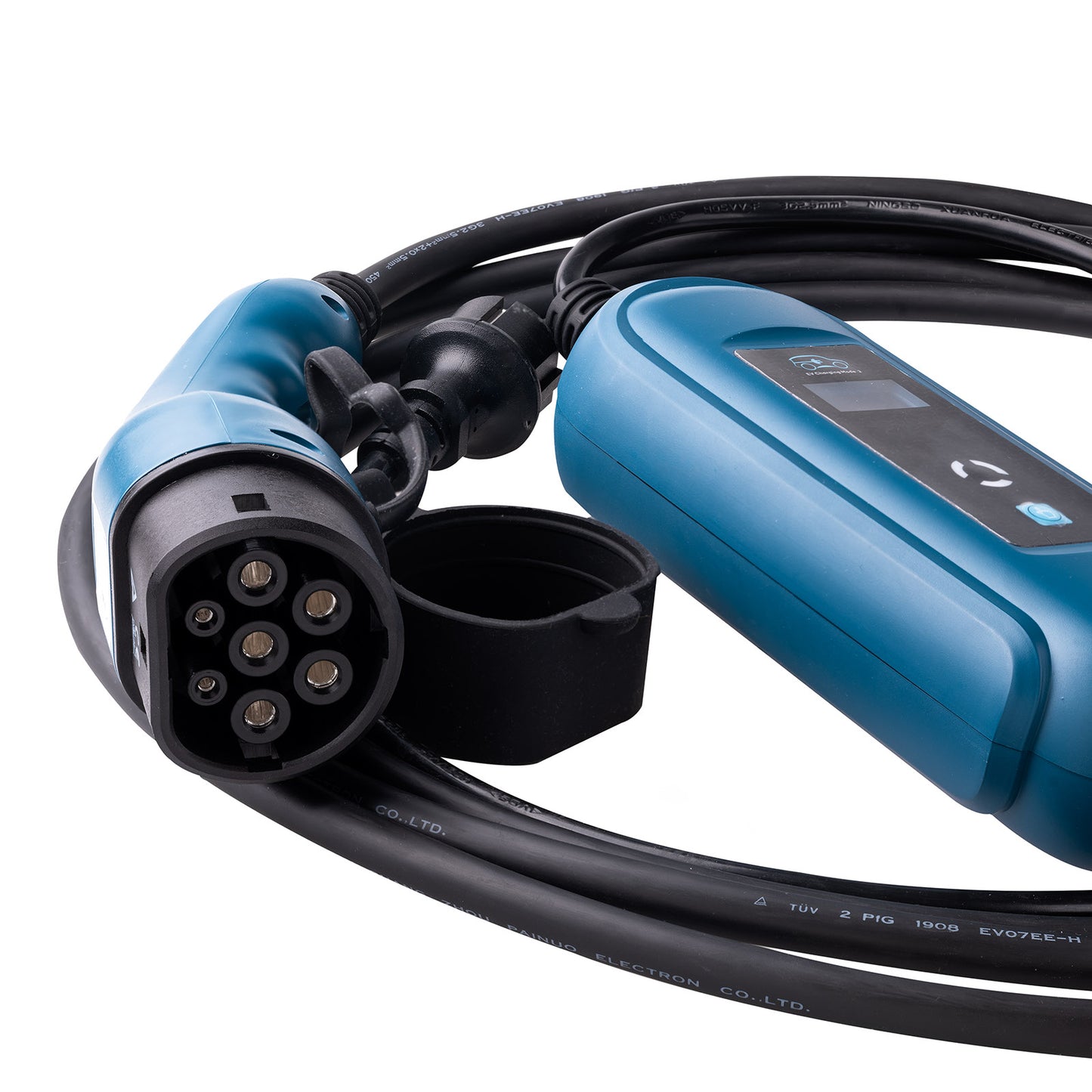 Ladekabel für Elektroautos AK-EC-07 Type2 LCD 16A 5m - Akyga