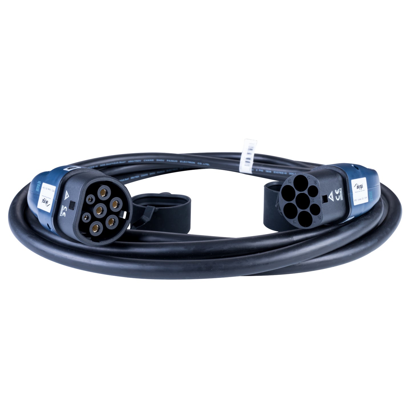 Ladekabel für Elektroautos AK-EC-09 Type2 / Type2 32A 6m - Akyga
